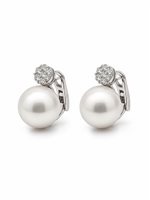 Pendientes Coscia Perle Mujer in Oro blanco Perla EASS646